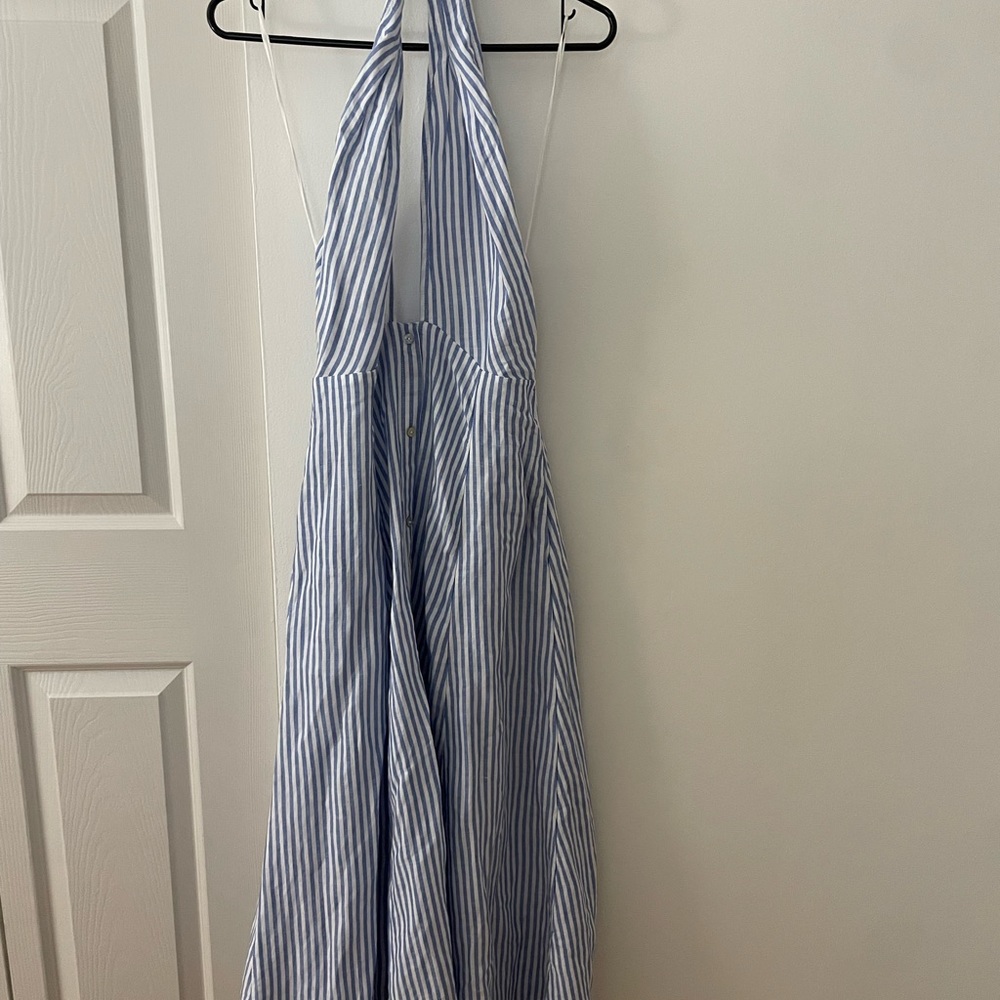COPY - Striped Linen halter dress - new with tags - Picture 3 of 4